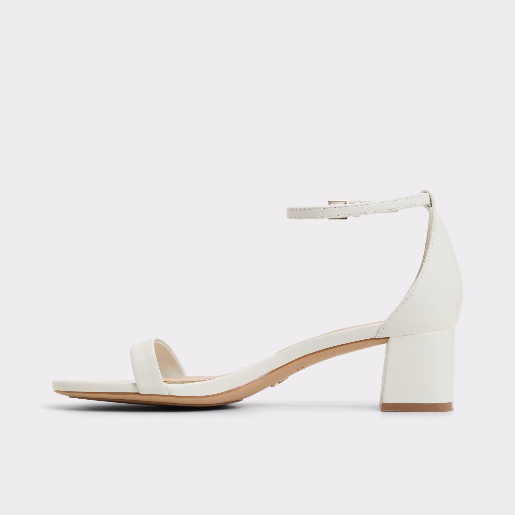 ALDO Calliope - Women's Block Heel - White, Size 9 Product Image