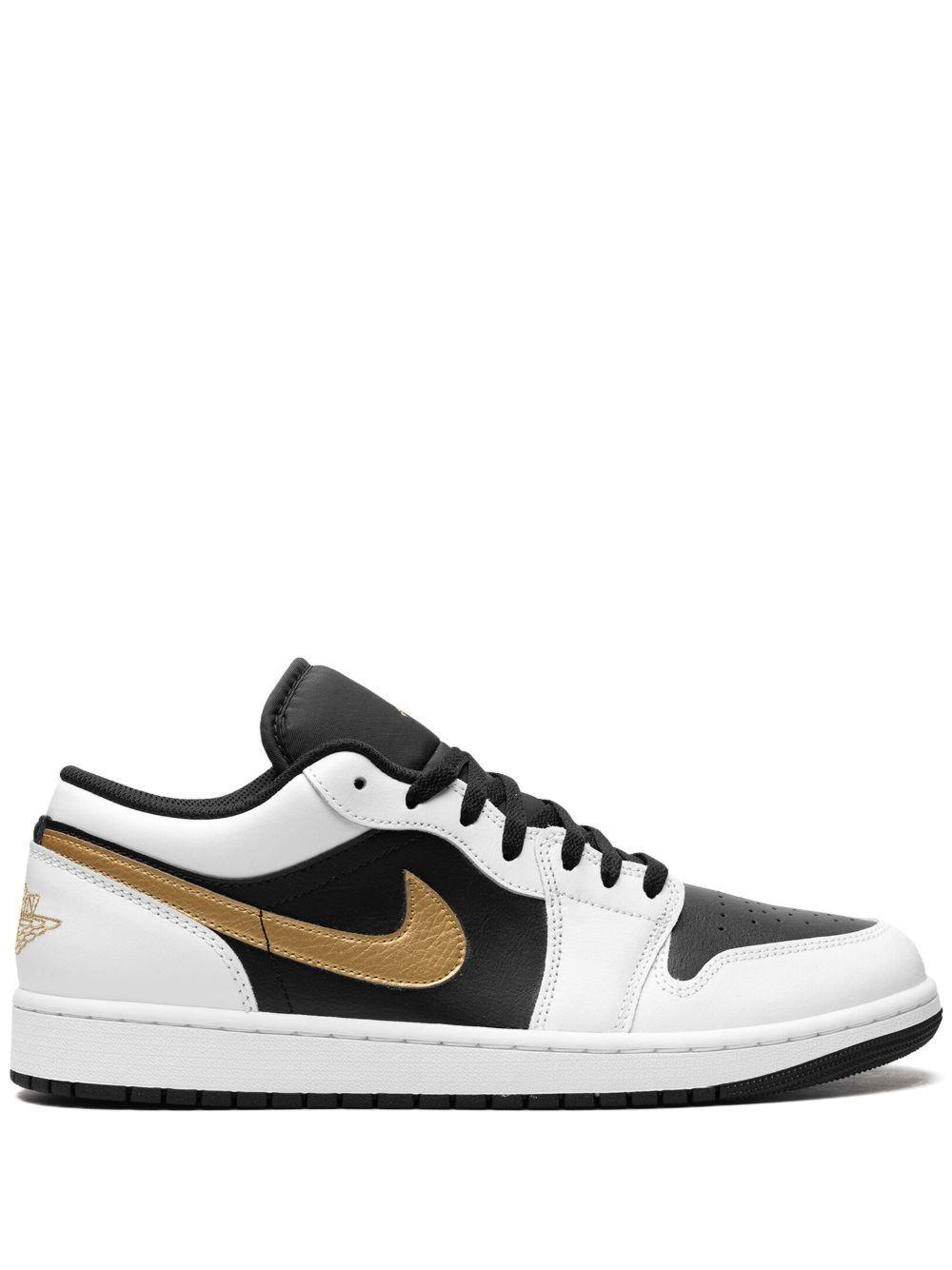 Air Jordan 1 Low "Gold Swoosh" sneakers  Product Image