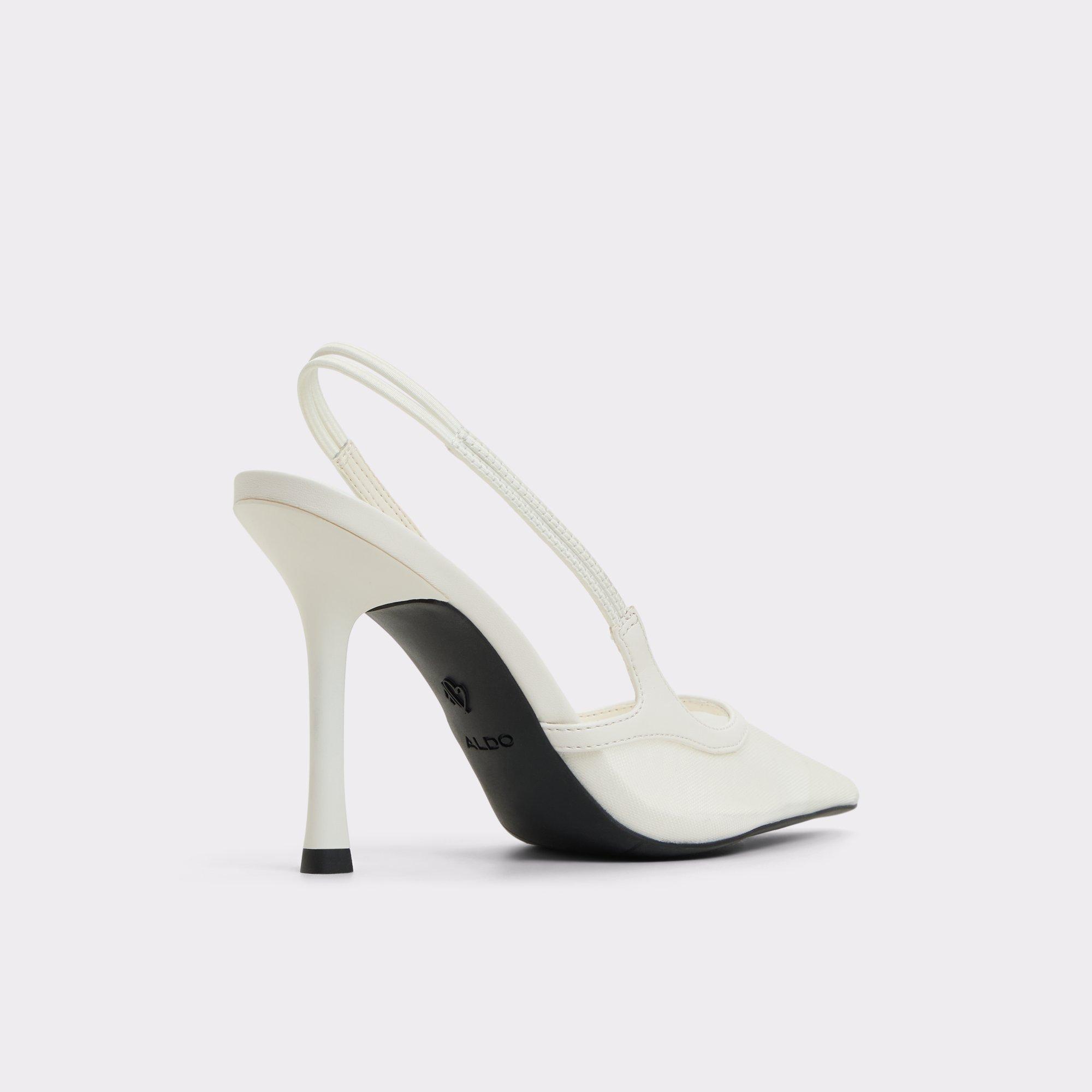 ALDO Evania - Women's Slingback Collection - White, Size 8.5 Product Image