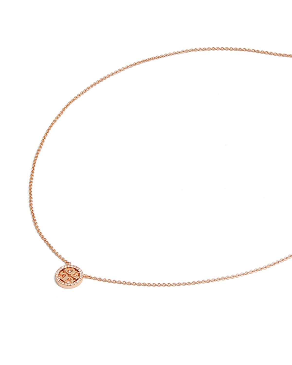 Miller Pave Logo Delicate Necklace Product Image