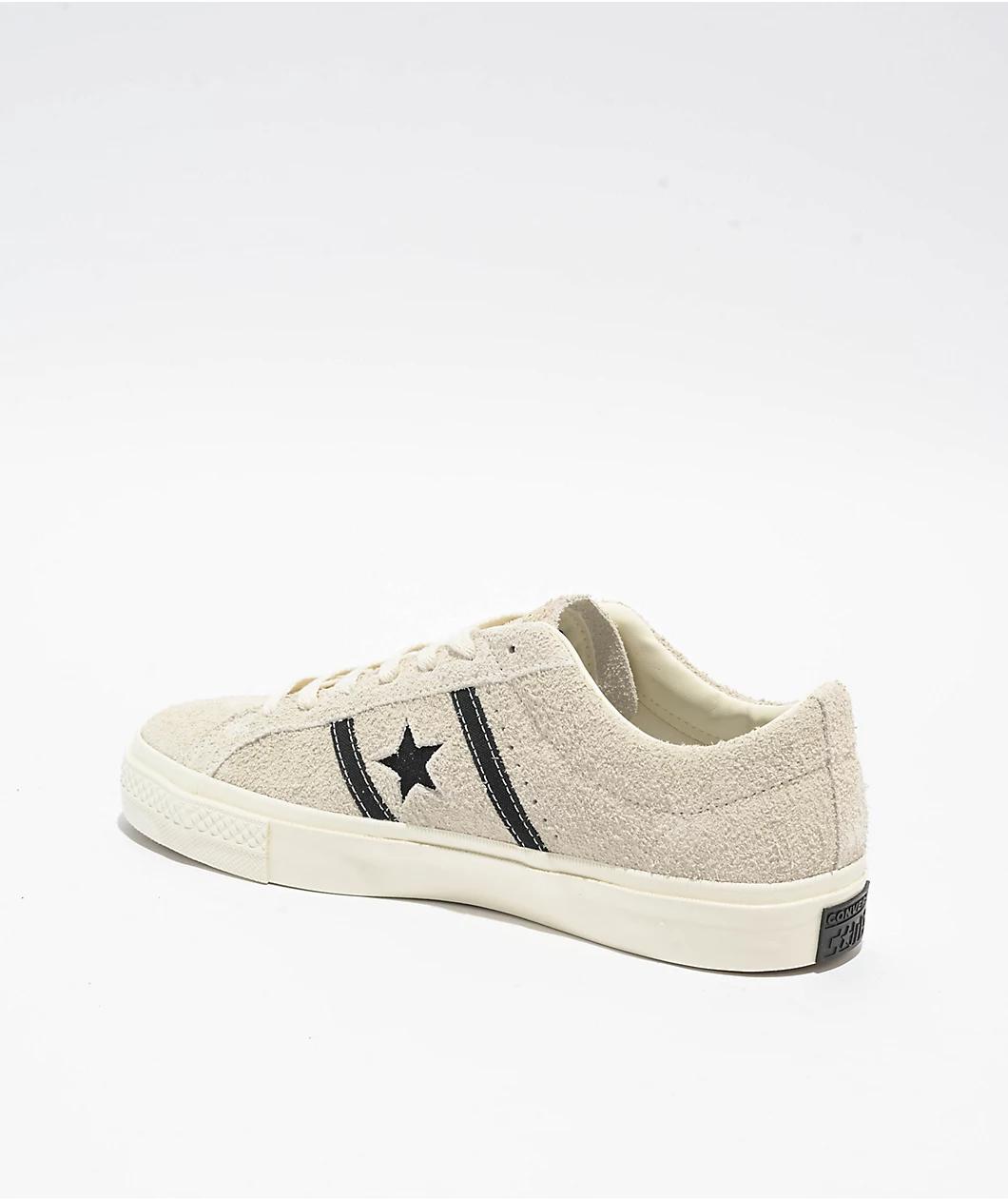 Converse One Star Academy Pro Egret & Black Skate Shoes Product Image