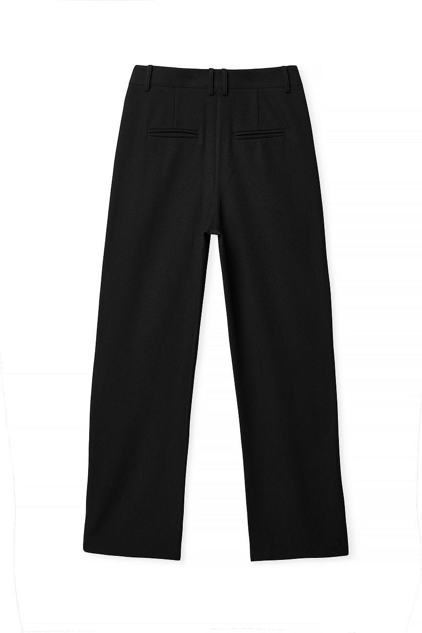 Mid Waist Barrel Leg Pants Product Image