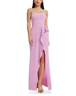 Womens Kai Stretch Crepe Strapless Gown Product Image