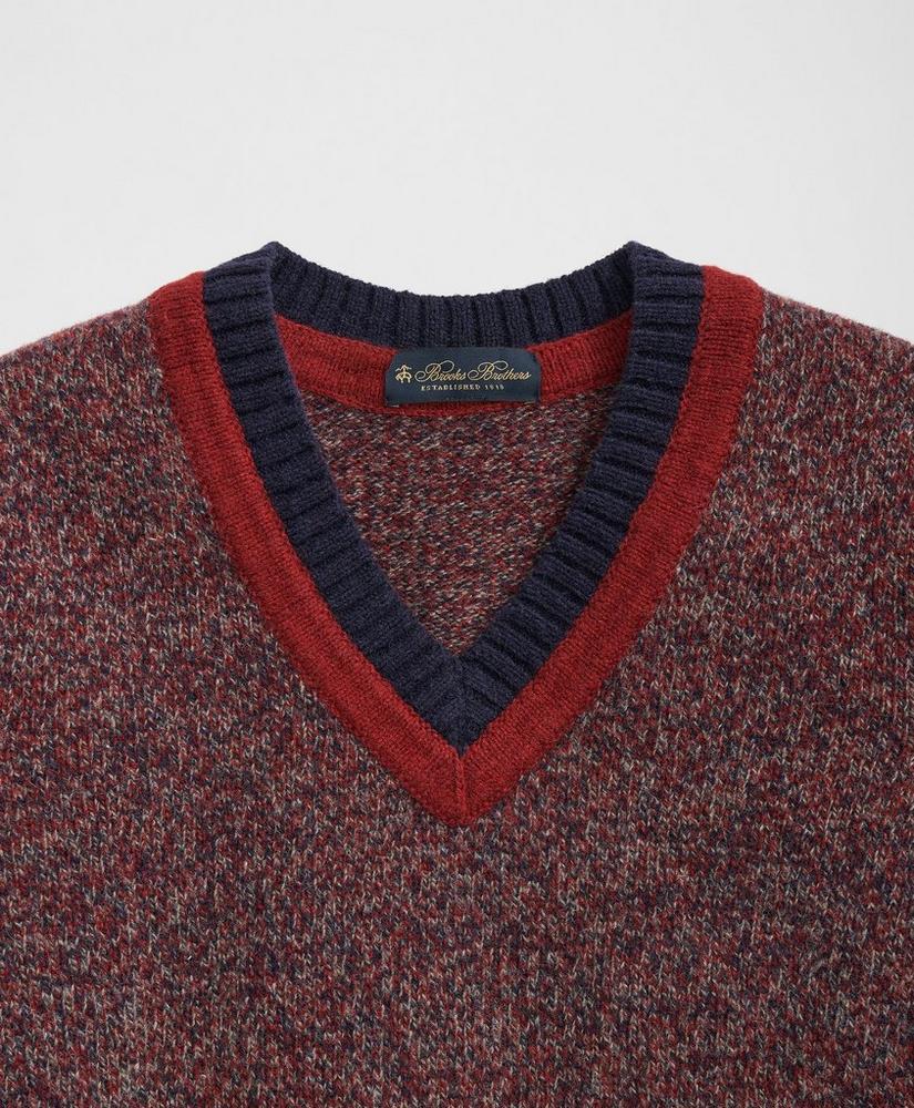 Tennis Sweater in Tweed Pattern Wool Product Image
