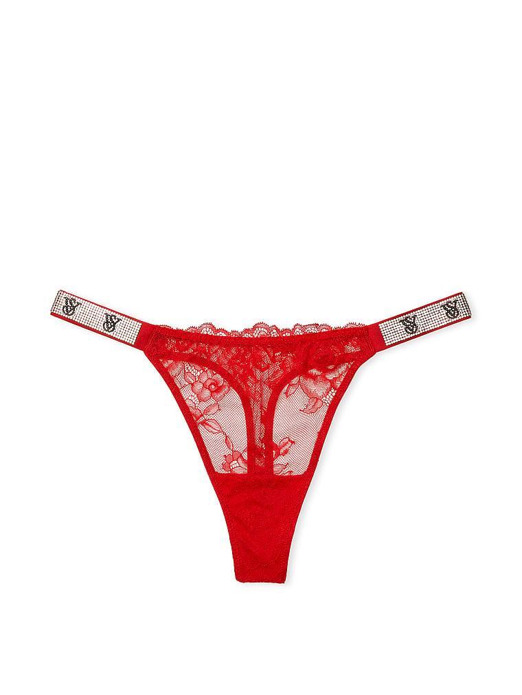Shine Strap Rose Lace Panty Product Image
