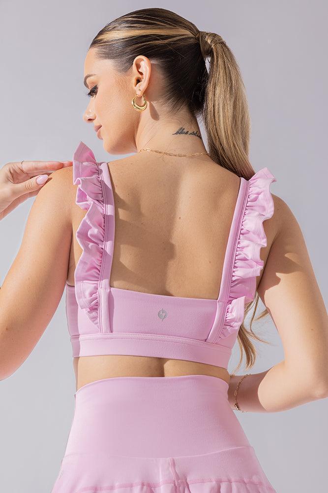 Romance Ruffle Bra - Bubblegum Product Image