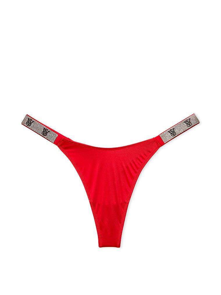 Shine Strap Thong Panty Product Image