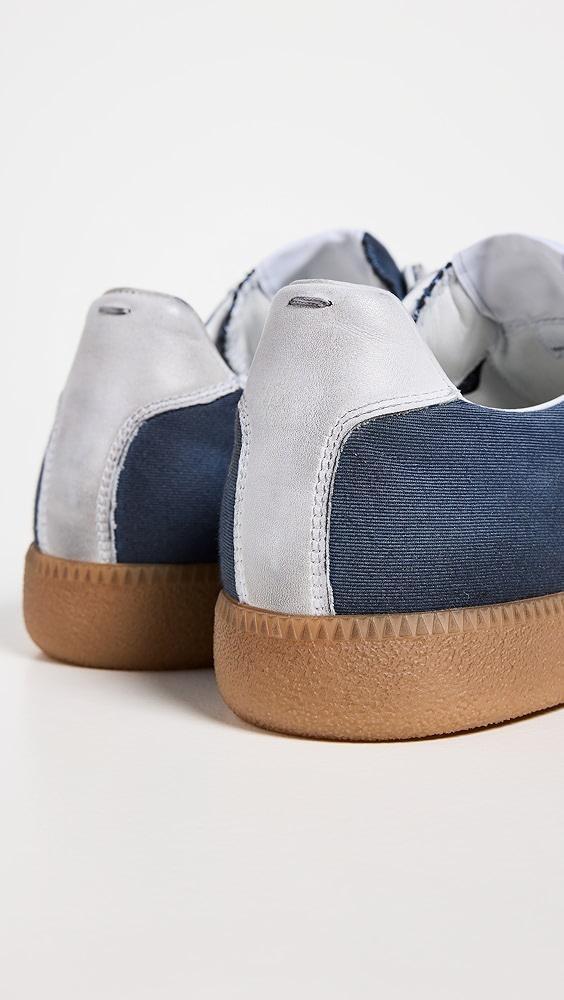 Maison Margiela Distressed Mixed Materials Replica Sneakers | Shopbop Product Image