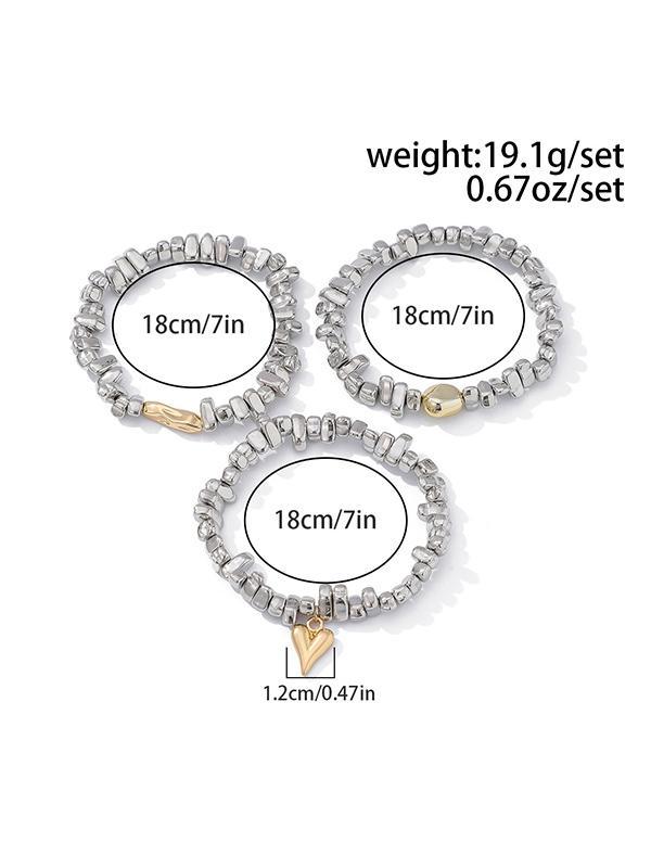 3 Pcs Geometric Bracelet Accessories Product Image