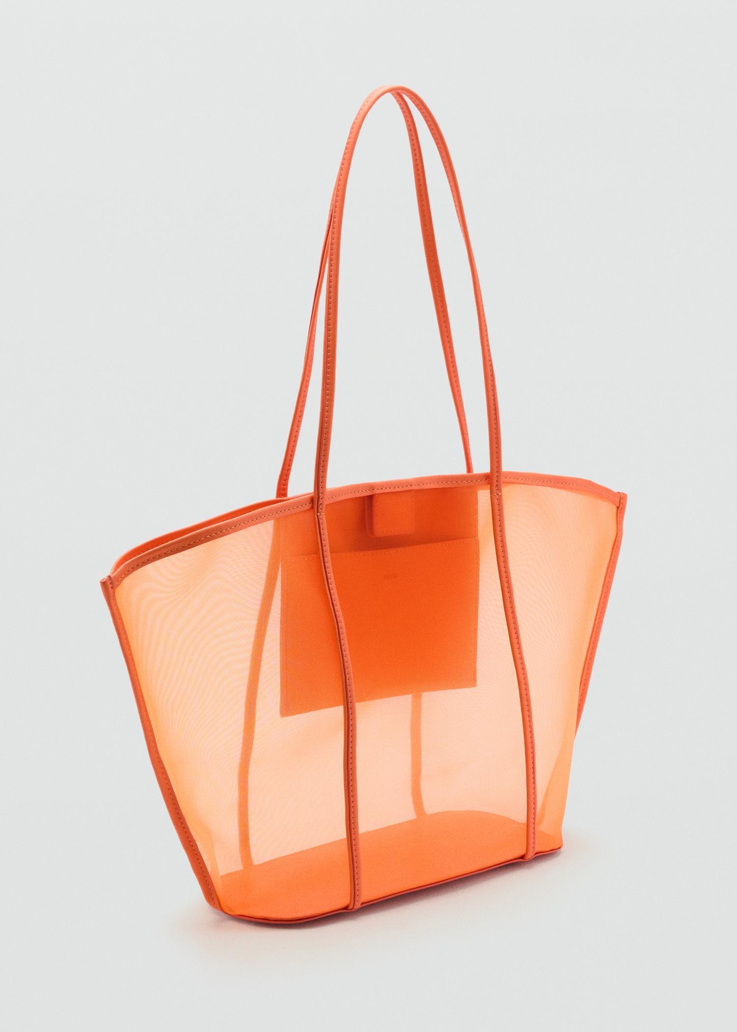 Semi-transparent shopper bag - Women | MANGO USA Product Image