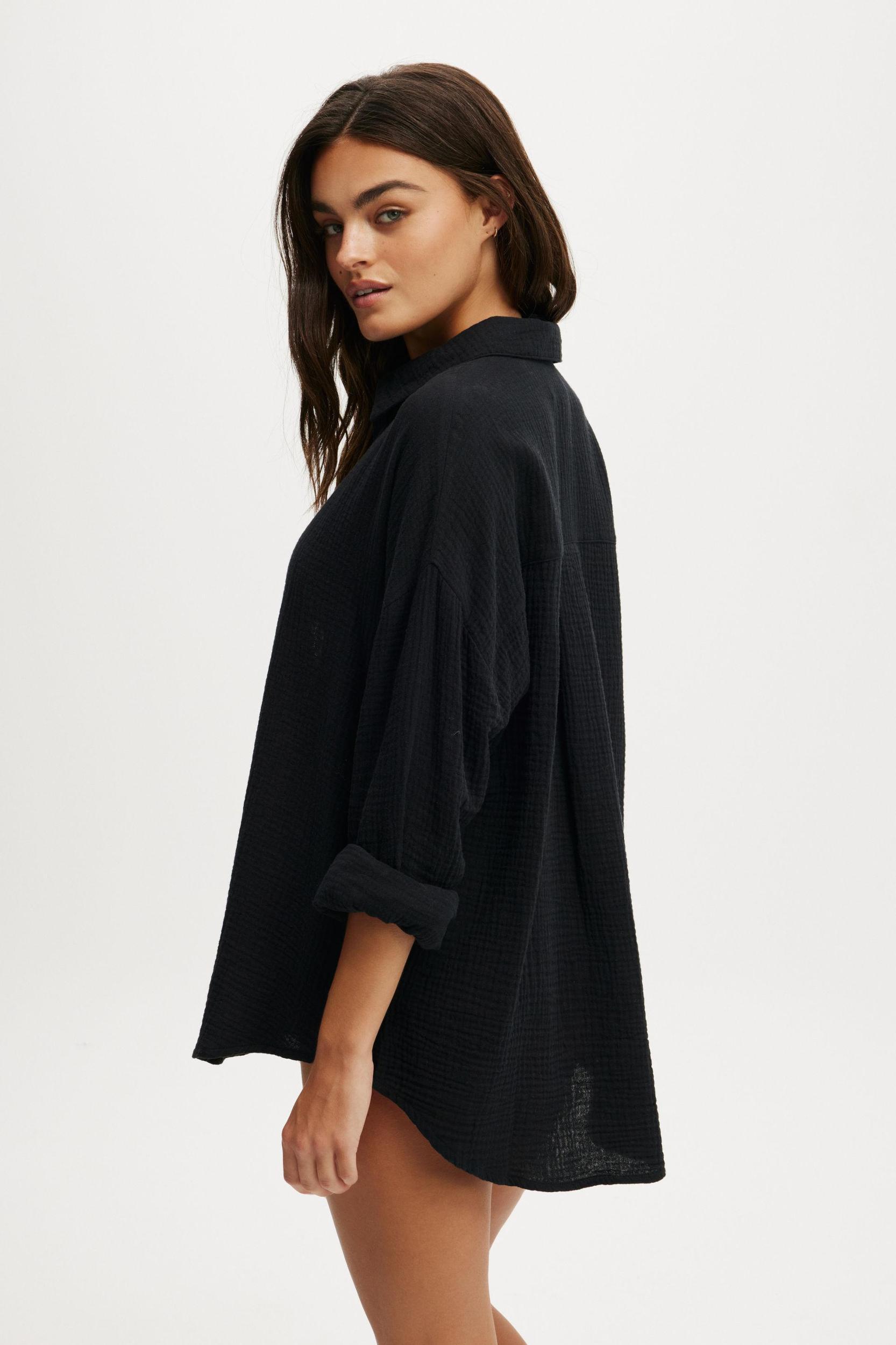 The Vacay Long Sleeve Beach Shirt Product Image