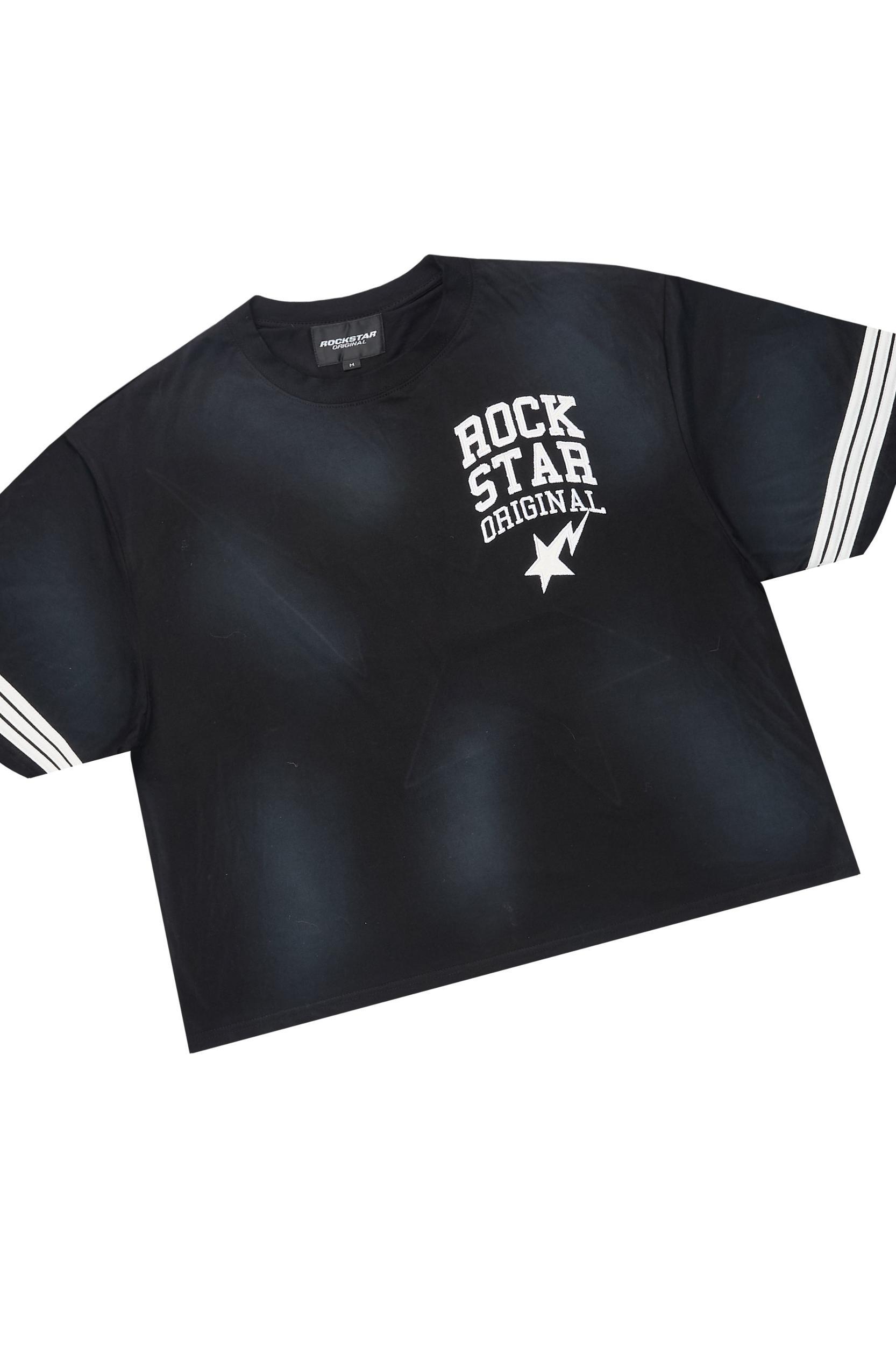 Gerrit Black T-Shirt/Stacked Flare Track Set Male Product Image