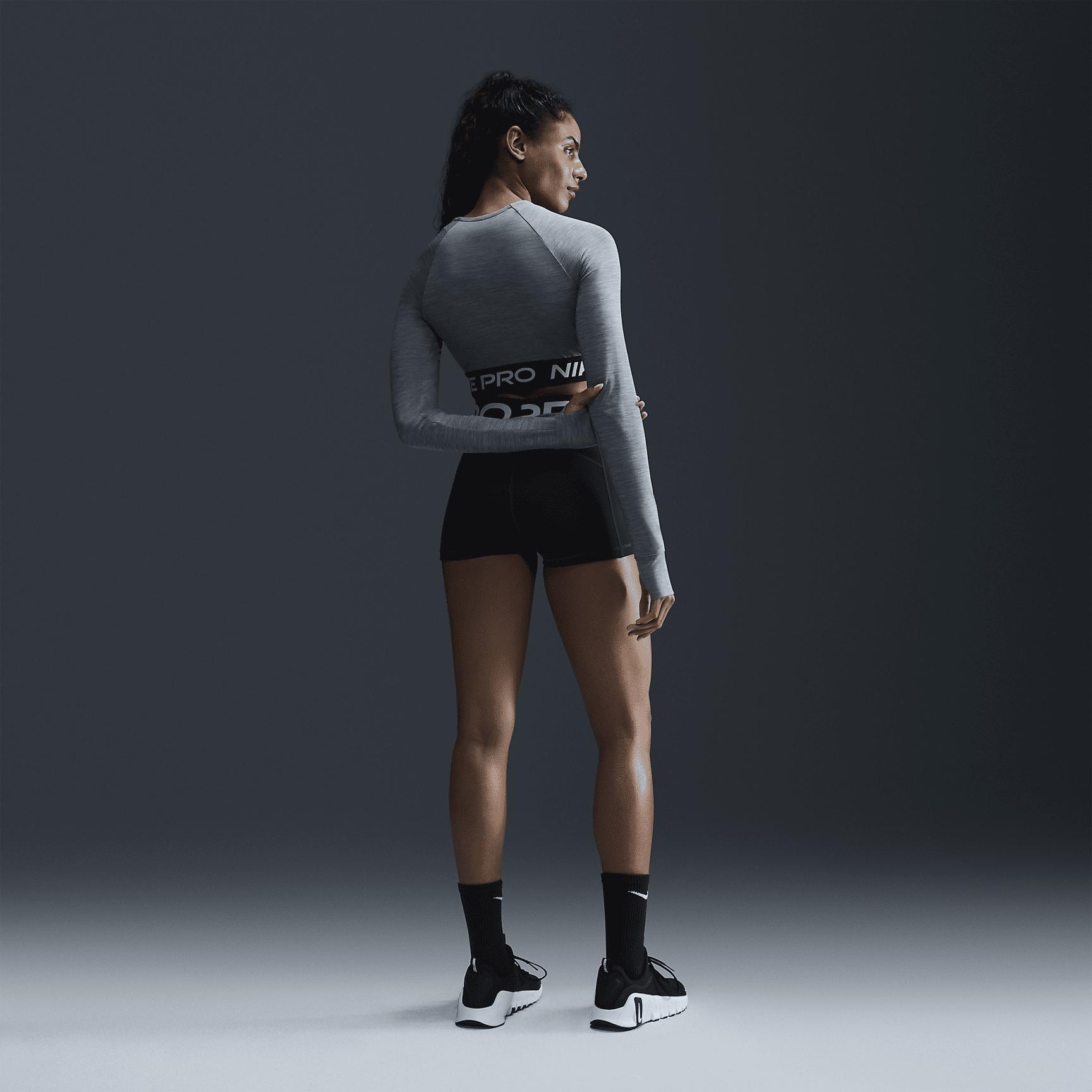 Nike Womens Pro 365 Dri-FIT Cropped Long-Sleeve T-Shirt Product Image