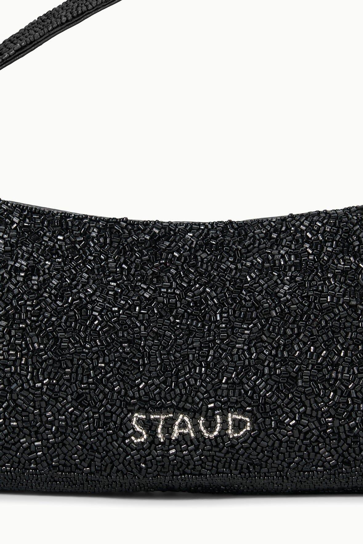 DEMY BEADED SHOULDER BAG | BLACK Product Image