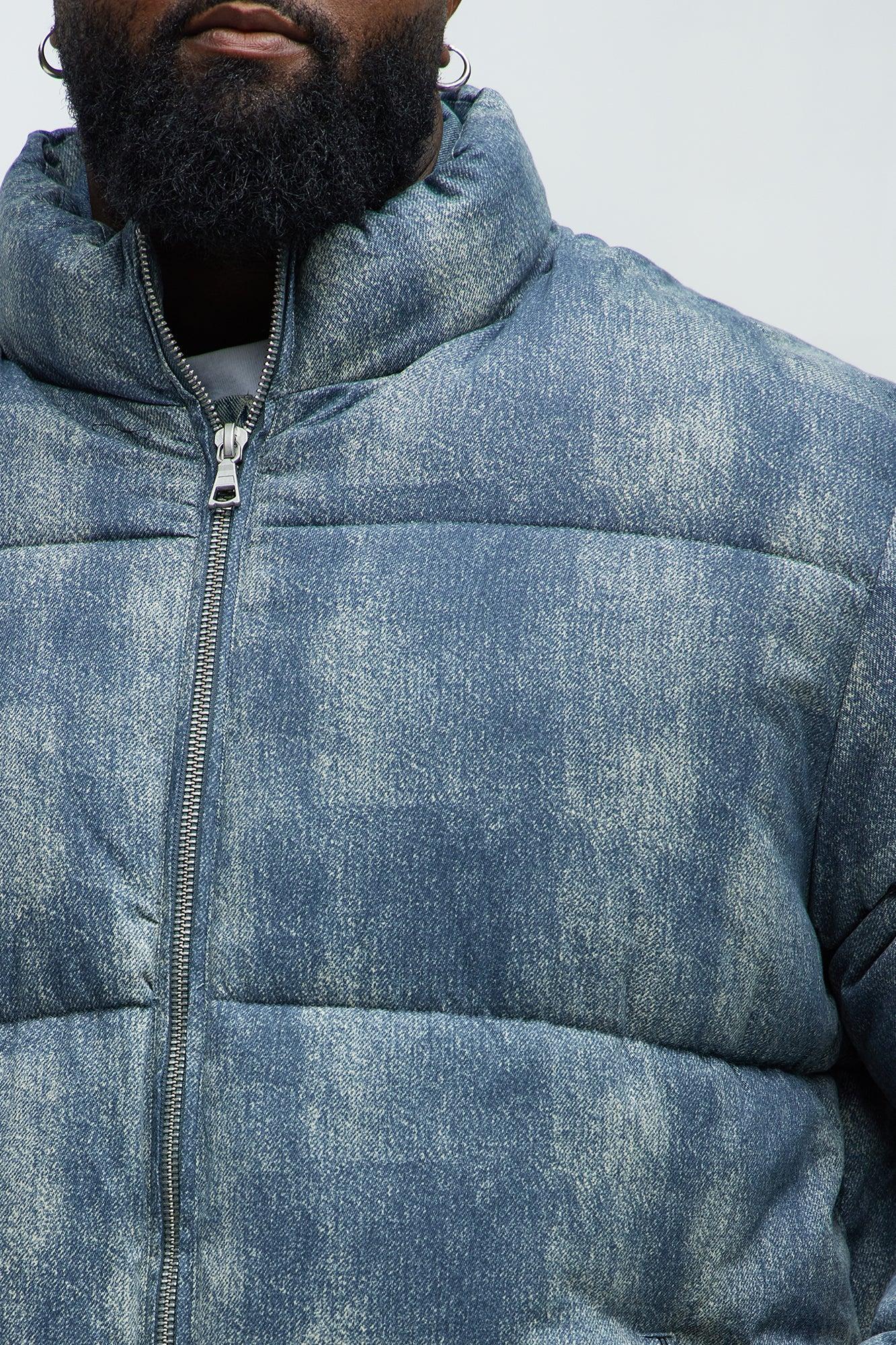 Inwood Printed Denim Puffer - Blue/combo Product Image