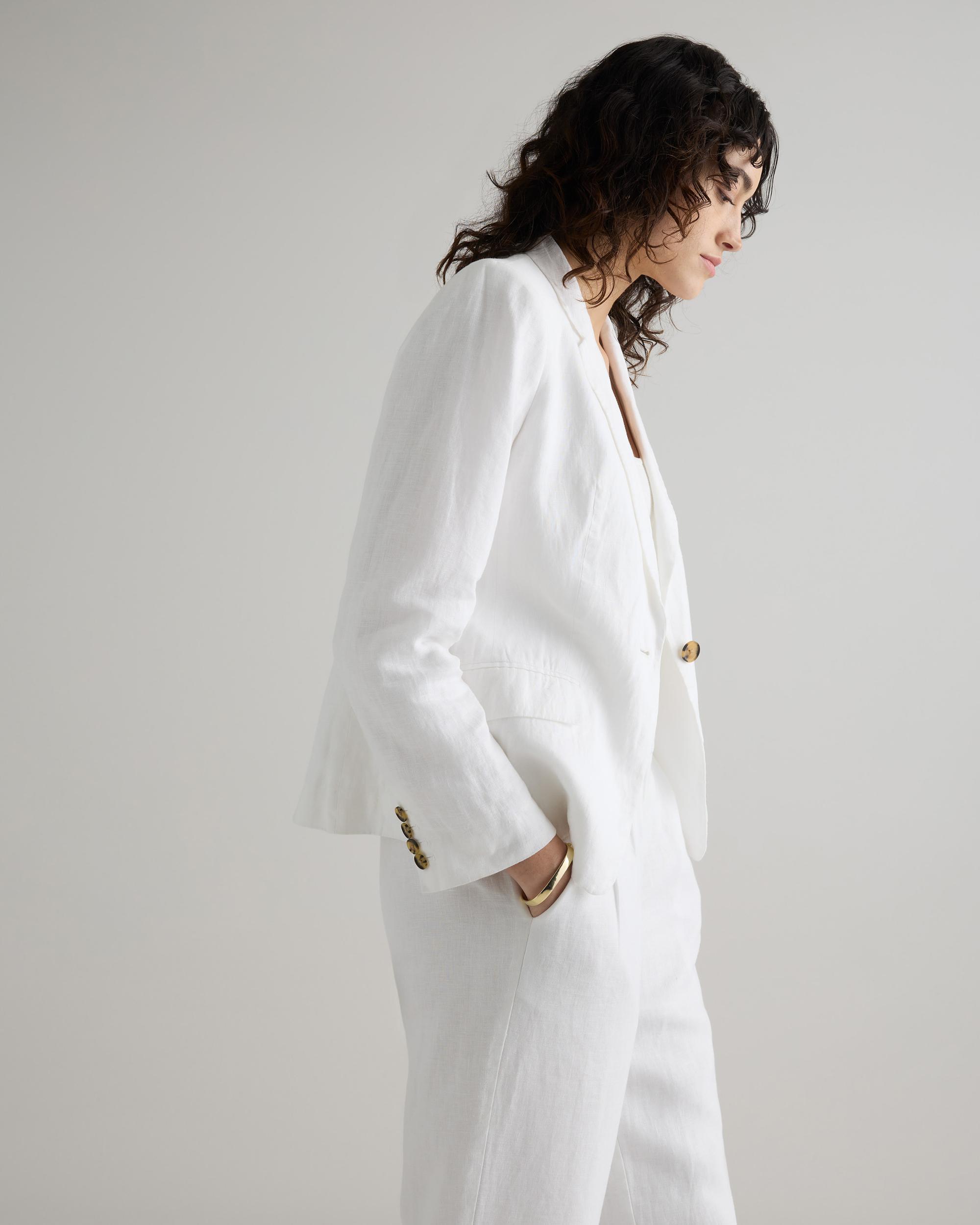 Quince | Women's 100% European Linen Structured Blazer Product Image
