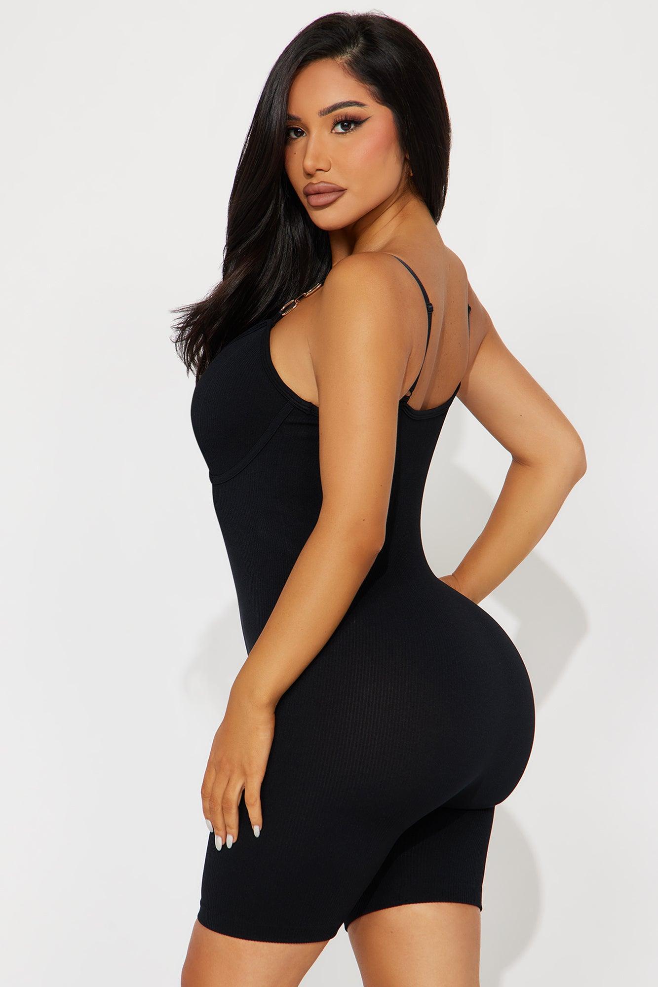 Melody Seamless Romper - Black Product Image