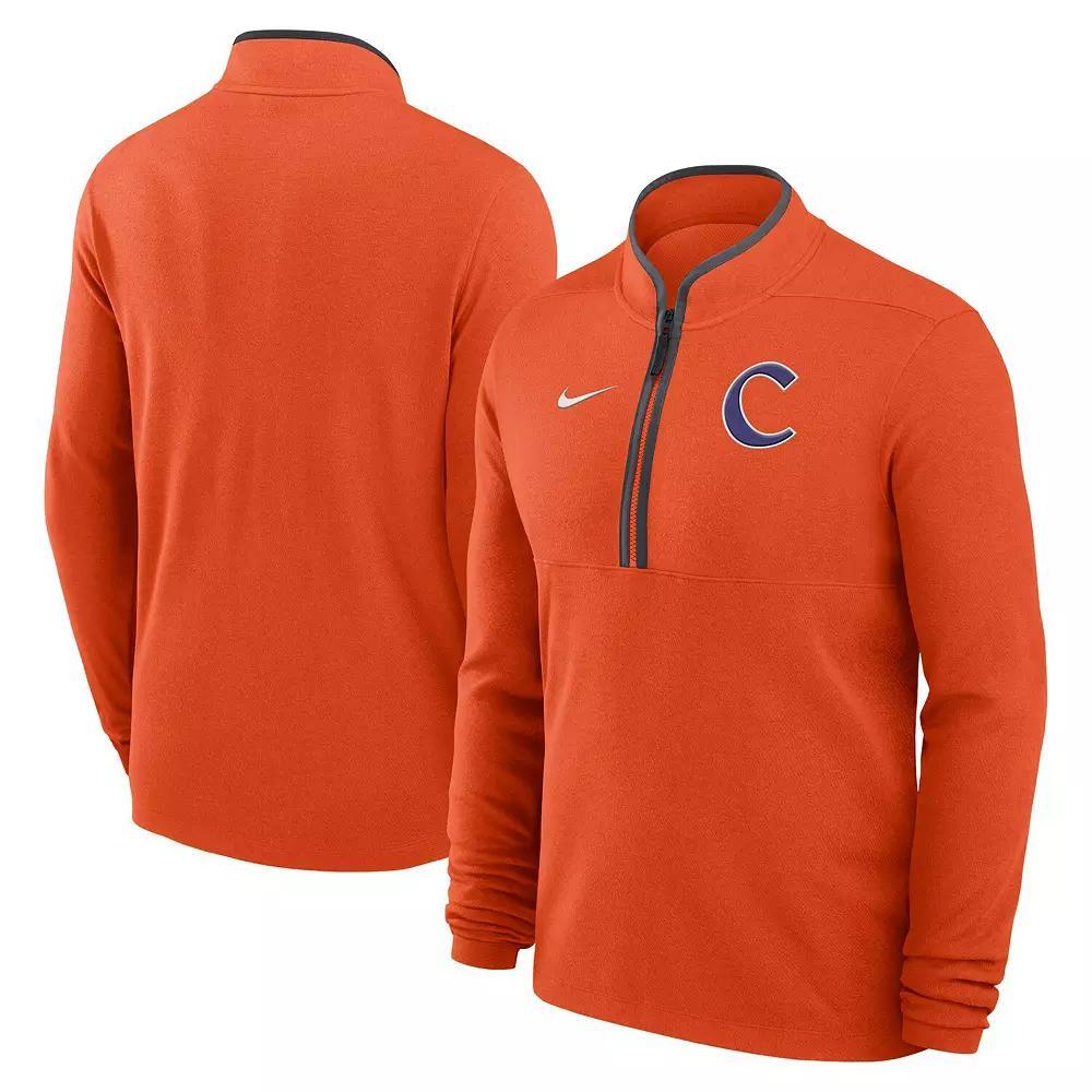 Men's Nike Orange Clemson Tigers Baseball Logo Victory Performance Half-Zip Pullover, Size: Medium Product Image