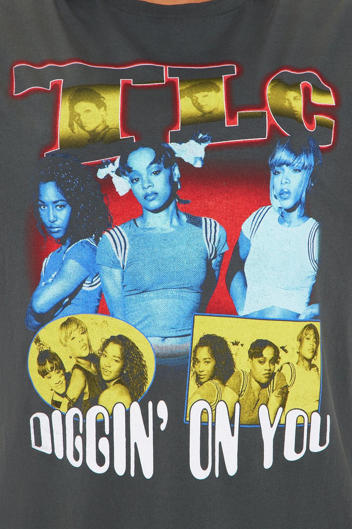 TLC Diggin On You Washed Oversized Tee - Black Product Image