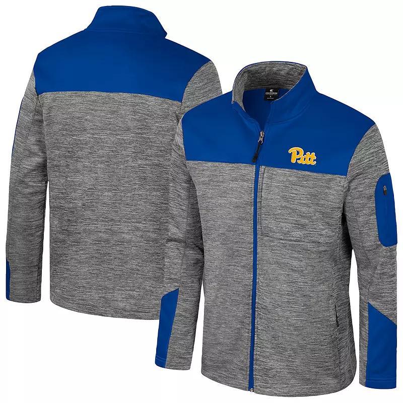 Men's Colosseum  Gray/Navy Virginia Cavaliers Guard Full-Zip Jacket, Size: XL, Grey Product Image
