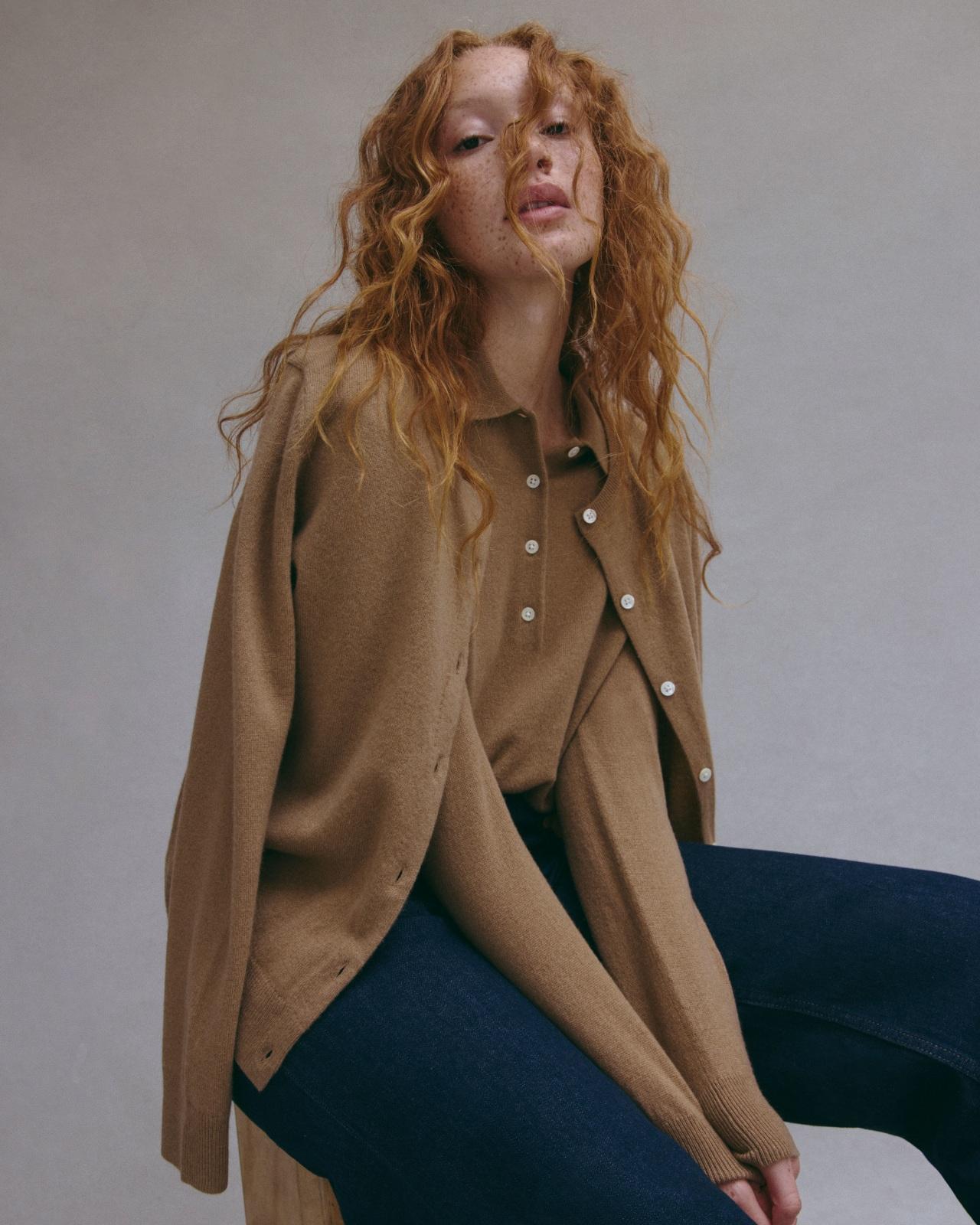 The Classic Polo in Cashmere Product Image