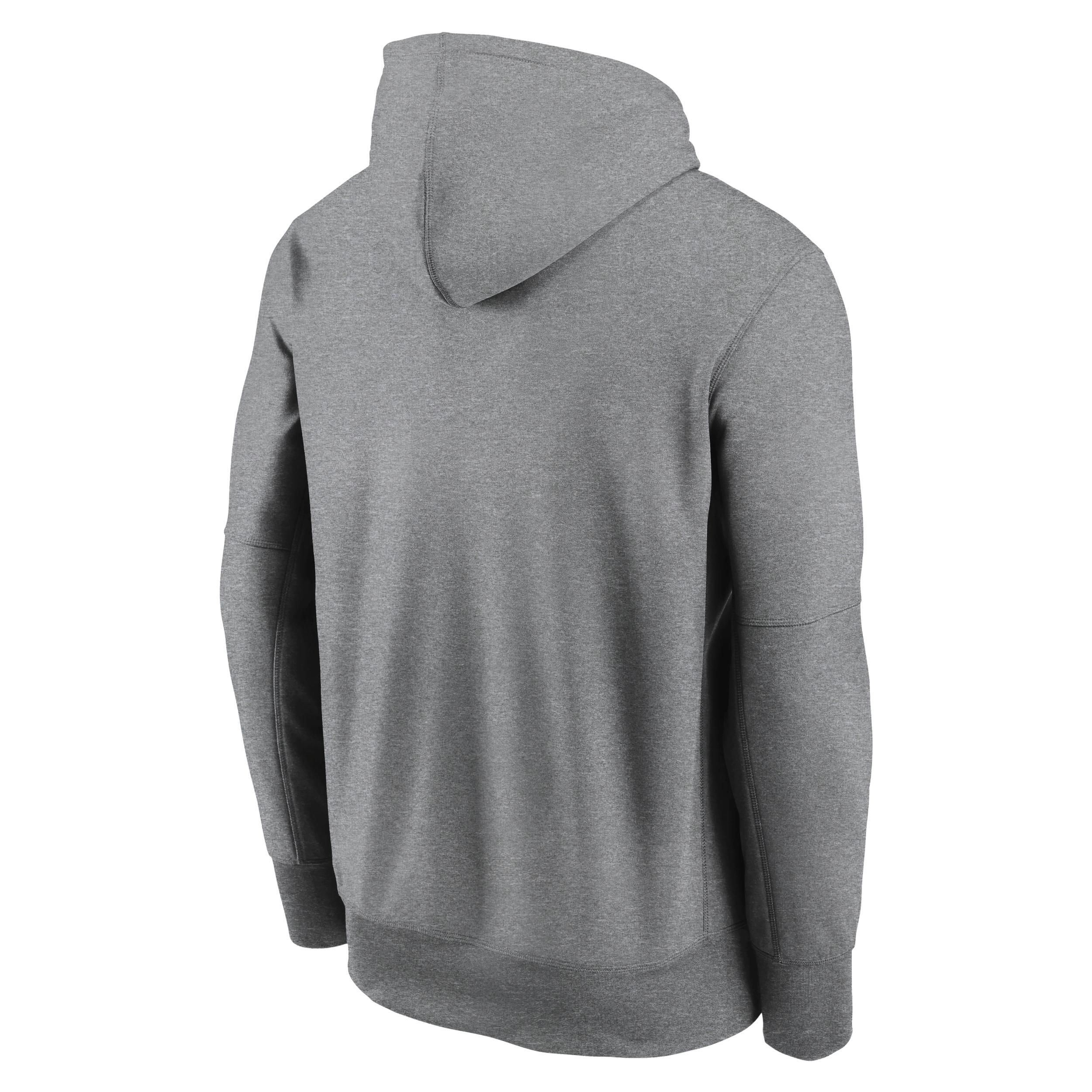 Men's Nike Heather Gray Los Angeles Chargers Performance Pullover Hoodie, Size: 4XL, Grey Product Image
