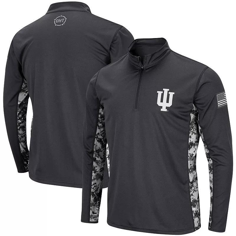 Men's Colosseum Charcoal Florida Gators OHT Military Appreciation Digi Camo Quarter-Zip Jacket, Size: Medium Product Image