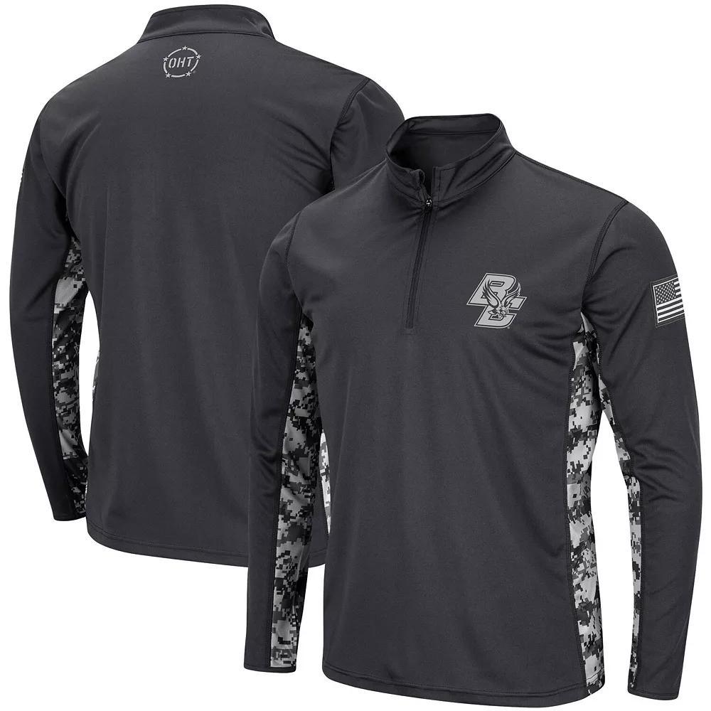 Men's Colosseum Charcoal Florida Gators OHT Military Appreciation Digi Camo Quarter-Zip Jacket, Size: Medium Product Image