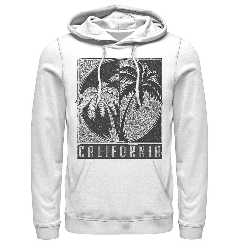 Men's Fifth Sun California Palms Poster Hoodie, Size: XXL, White Product Image
