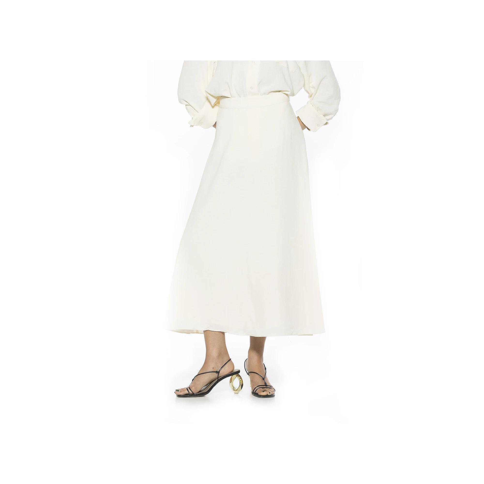 Women's ALEXIA ADMOR Brilyn Maxi Skirt, Size: 4, Ivory Product Image