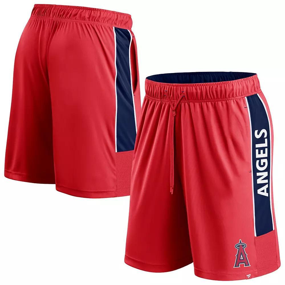 Men's Fanatics Red Los Angeles Angels Win The Match Defender Shorts, Size: Large Product Image