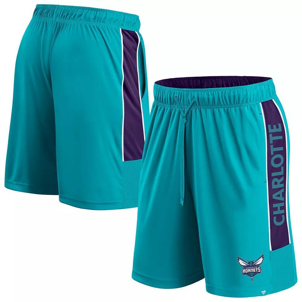 Men's Fanatics Branded Teal Charlotte Hornets Game Winner Defender Shorts, Size: Medium, Chr Blue Product Image