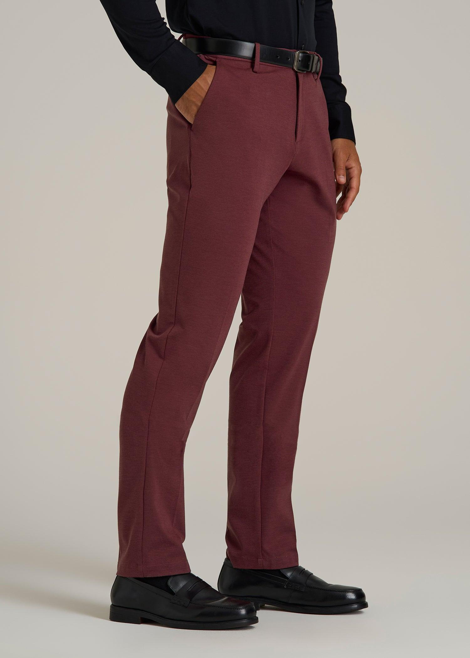 Flex Tech Suit Pants for Tall Men in Tawny Port Nailhead Male Product Image