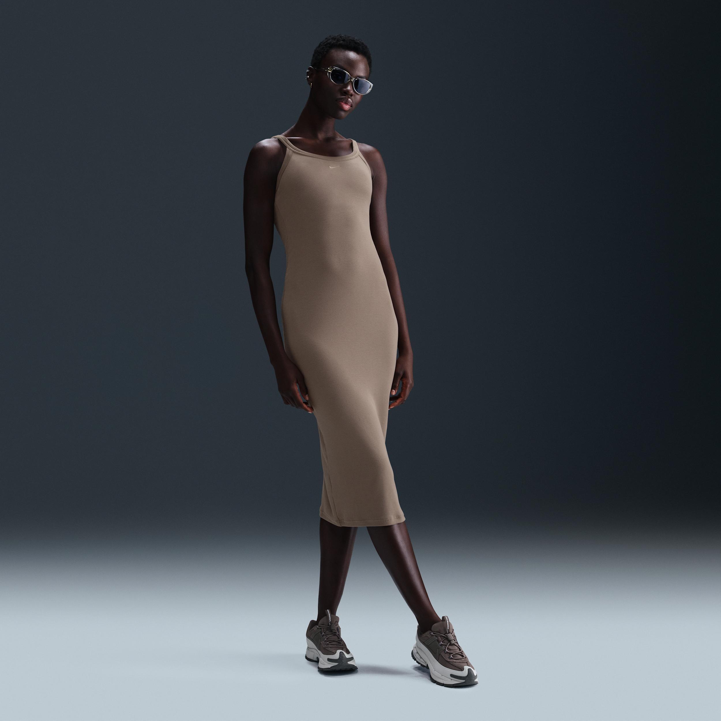 Women's Nike Sportswear Chill Knit Tight Mini-Rib Tank Top Dress Product Image