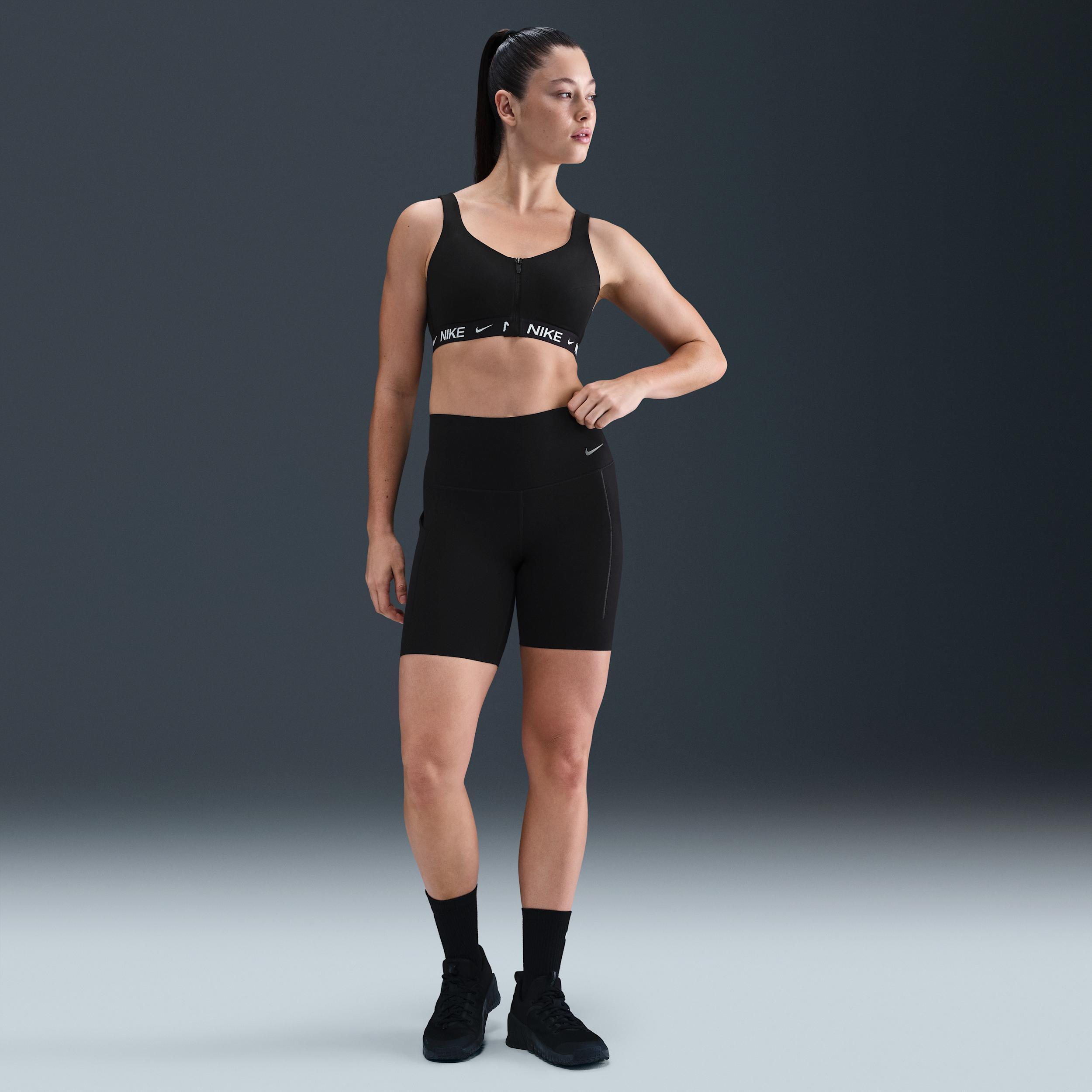 Nike Women's Indy High Support Padded Front-Zip Sports Bra Product Image