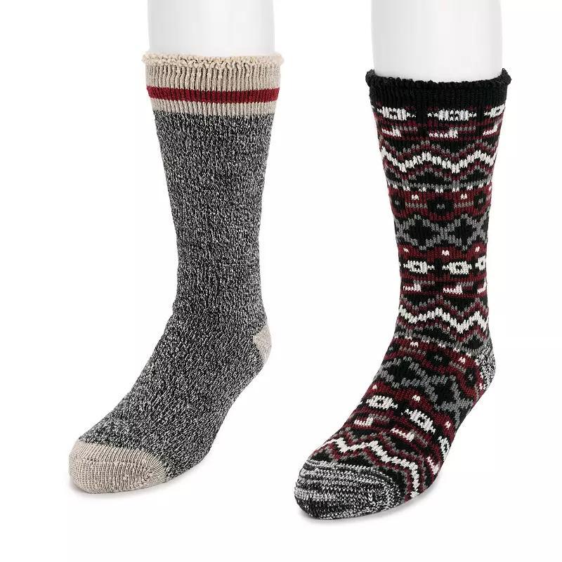 Mens MUK LUKS 2-Packk Heat Retainer Socks Product Image