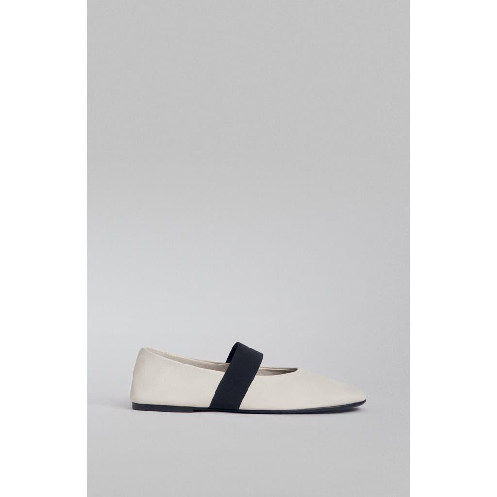 CO Leather Ballet Flats In Ivory Product Image