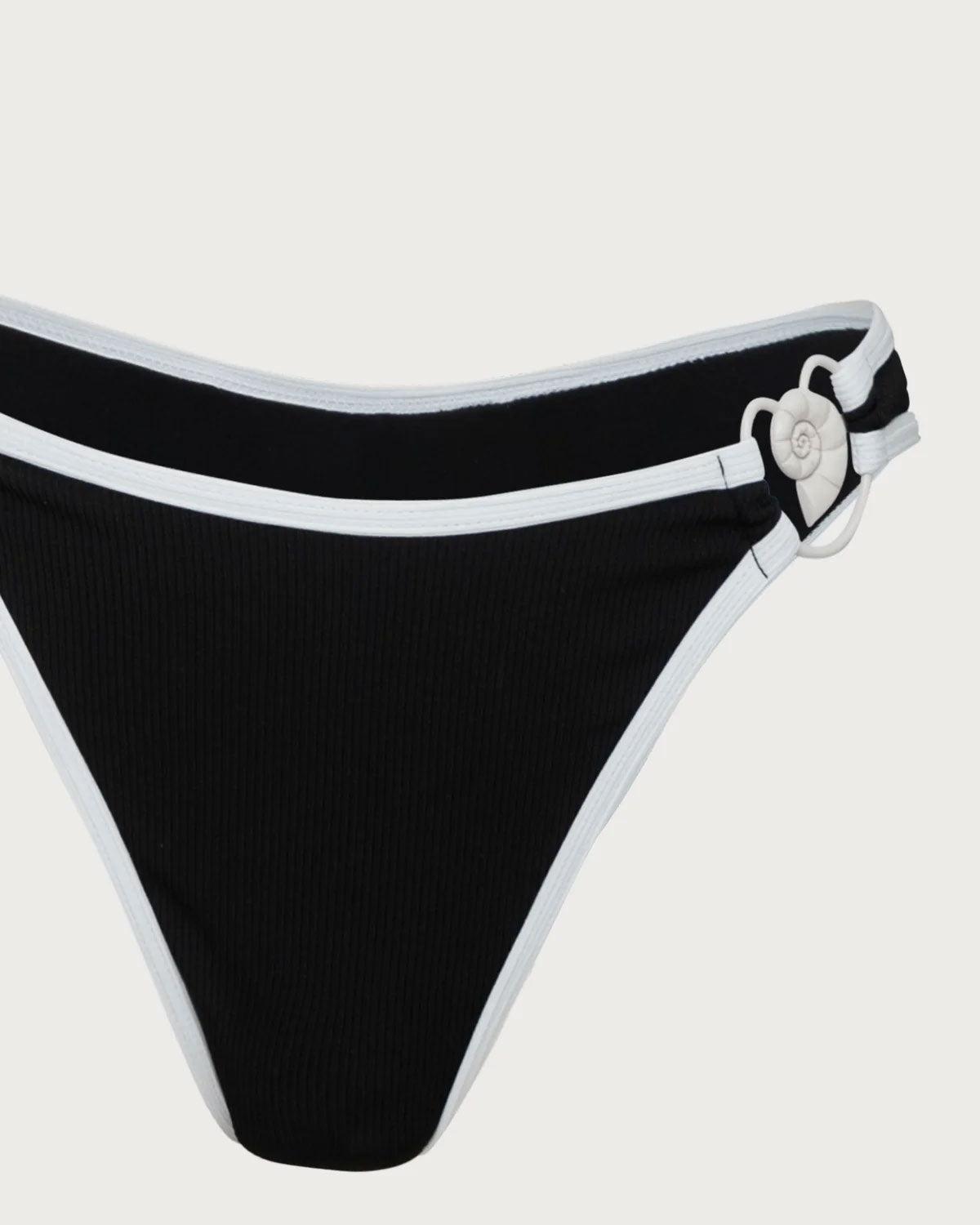Black Contrast Thread Bikini Set Product Image