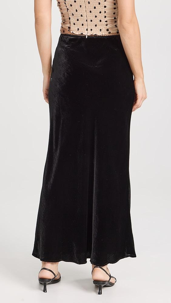 Reformation Layla Velvet Skirt | Shopbop Product Image