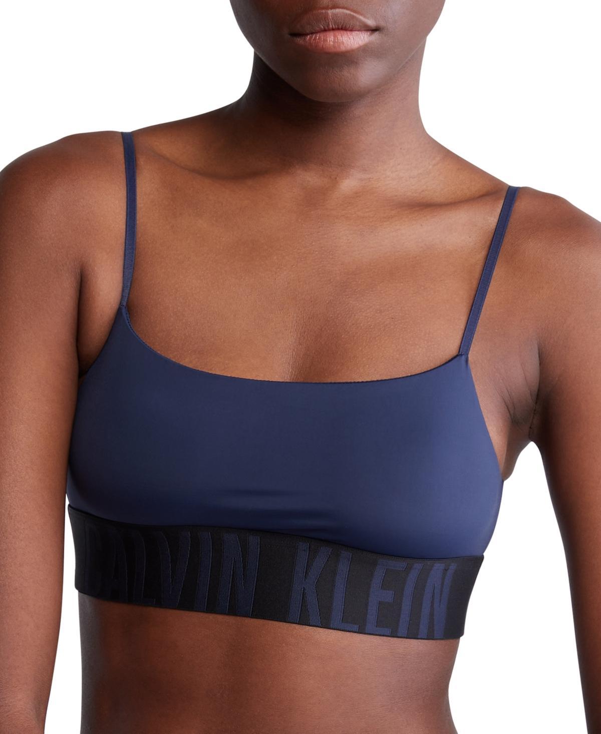 Calvin Klein Women's Intense Power Microfiber Cooling Unlined Bralette - Black - L Product Image