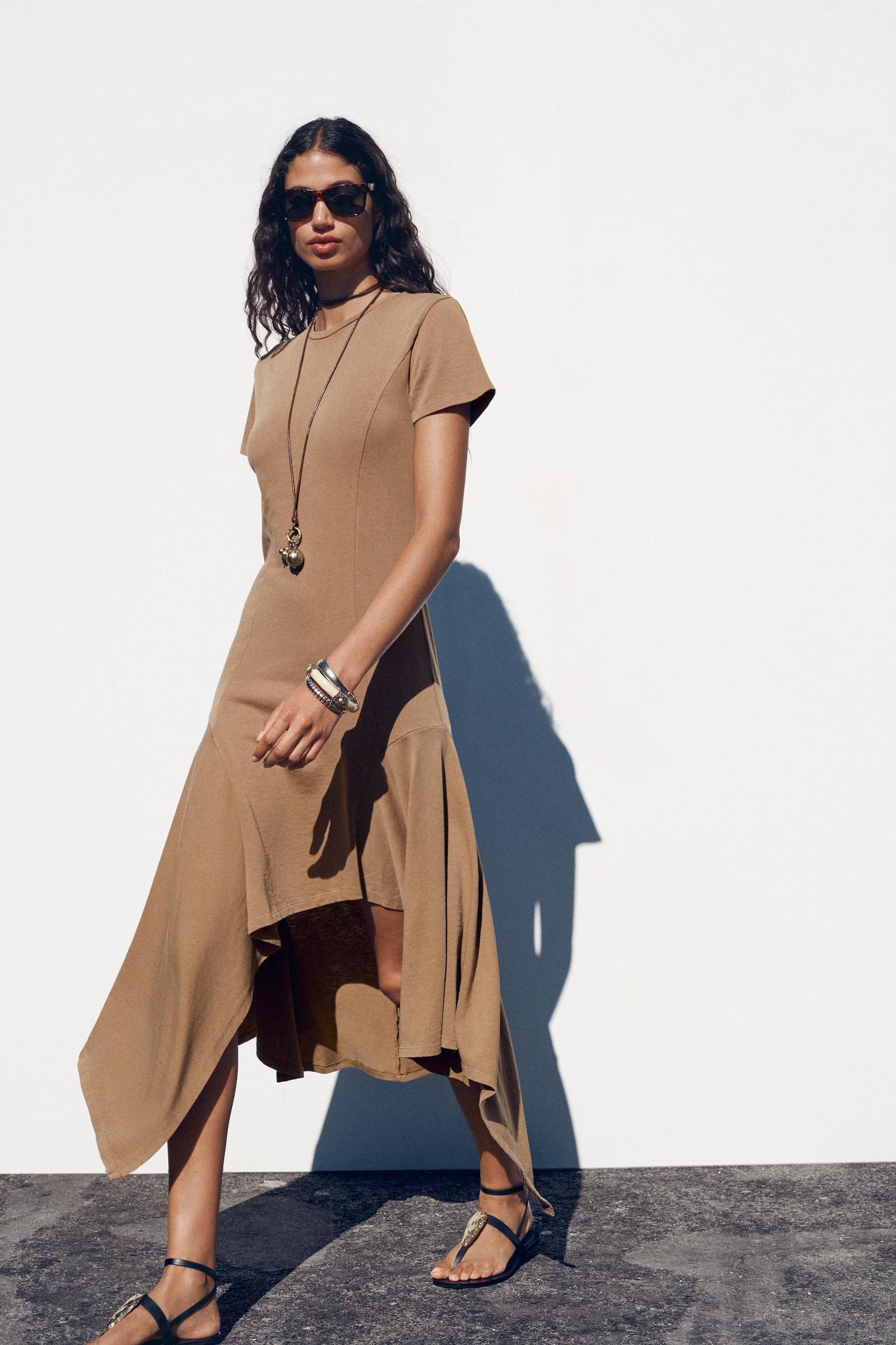 ASYMMETRIC WASHED DRESS Product Image