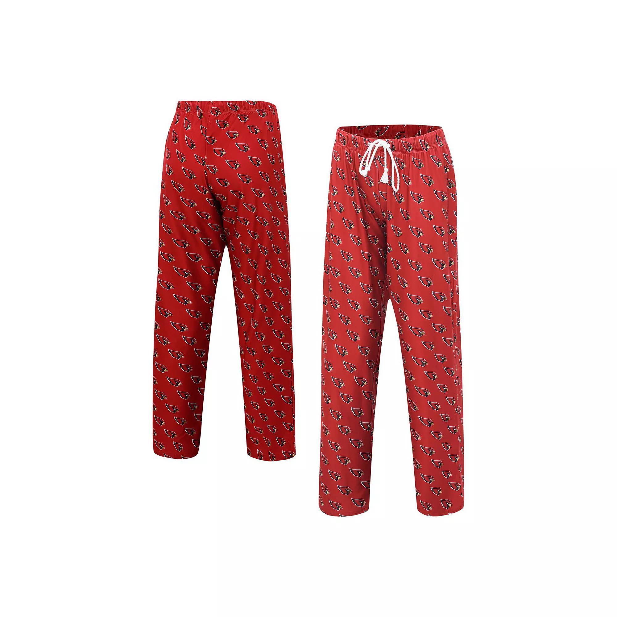 Women's Concepts Sport Cardinal Arizona Cardinals Gauge Allover Print Sleep Pants, Size: Large, Red Product Image