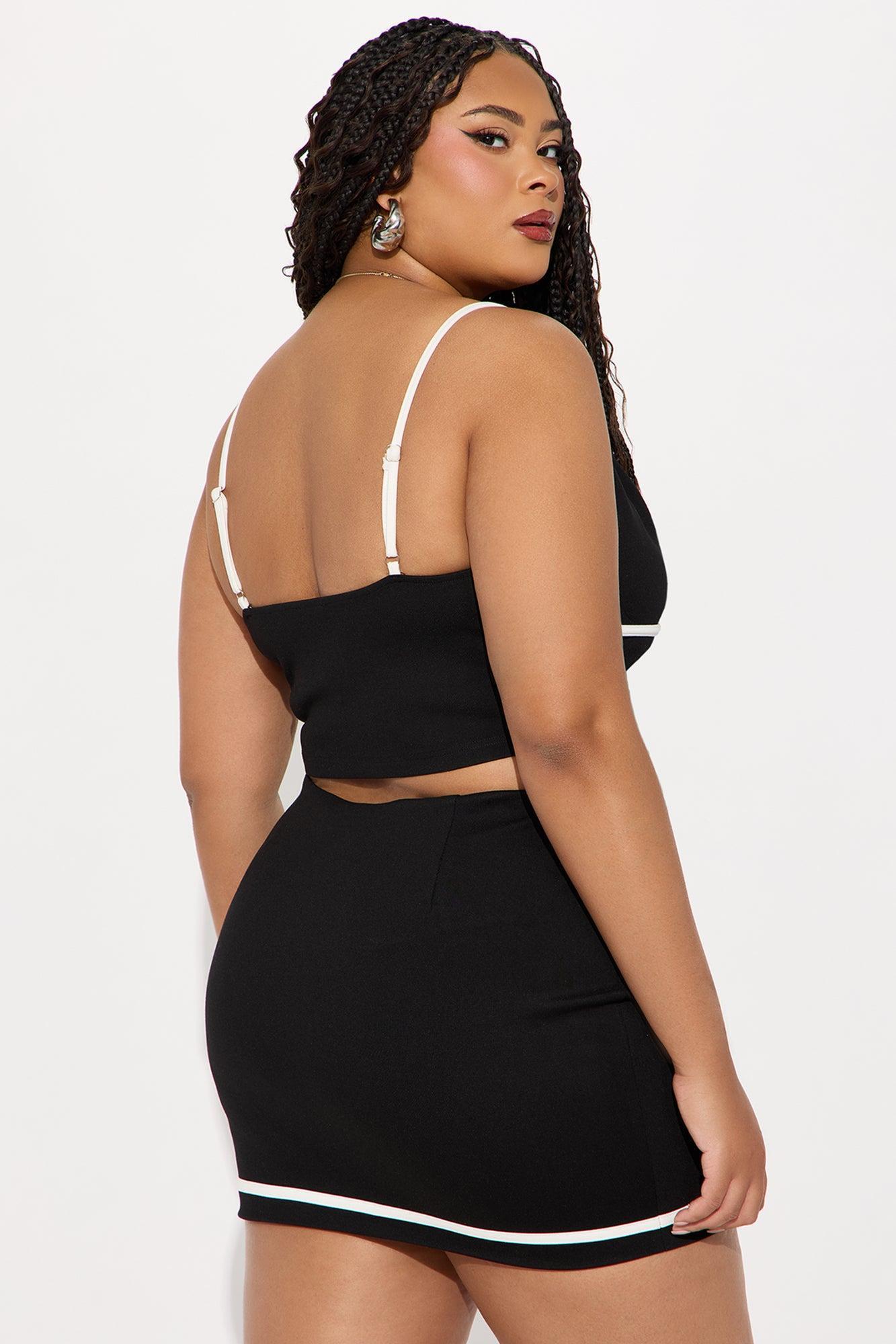 Minimalist Muse Mini Skirt Set - Black Product Image