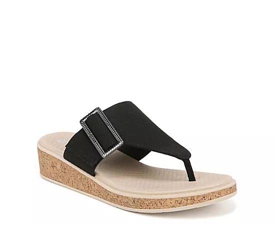 LifeStride Bay Women's Washable Thong Sandals, Size: 6.5, Black Product Image