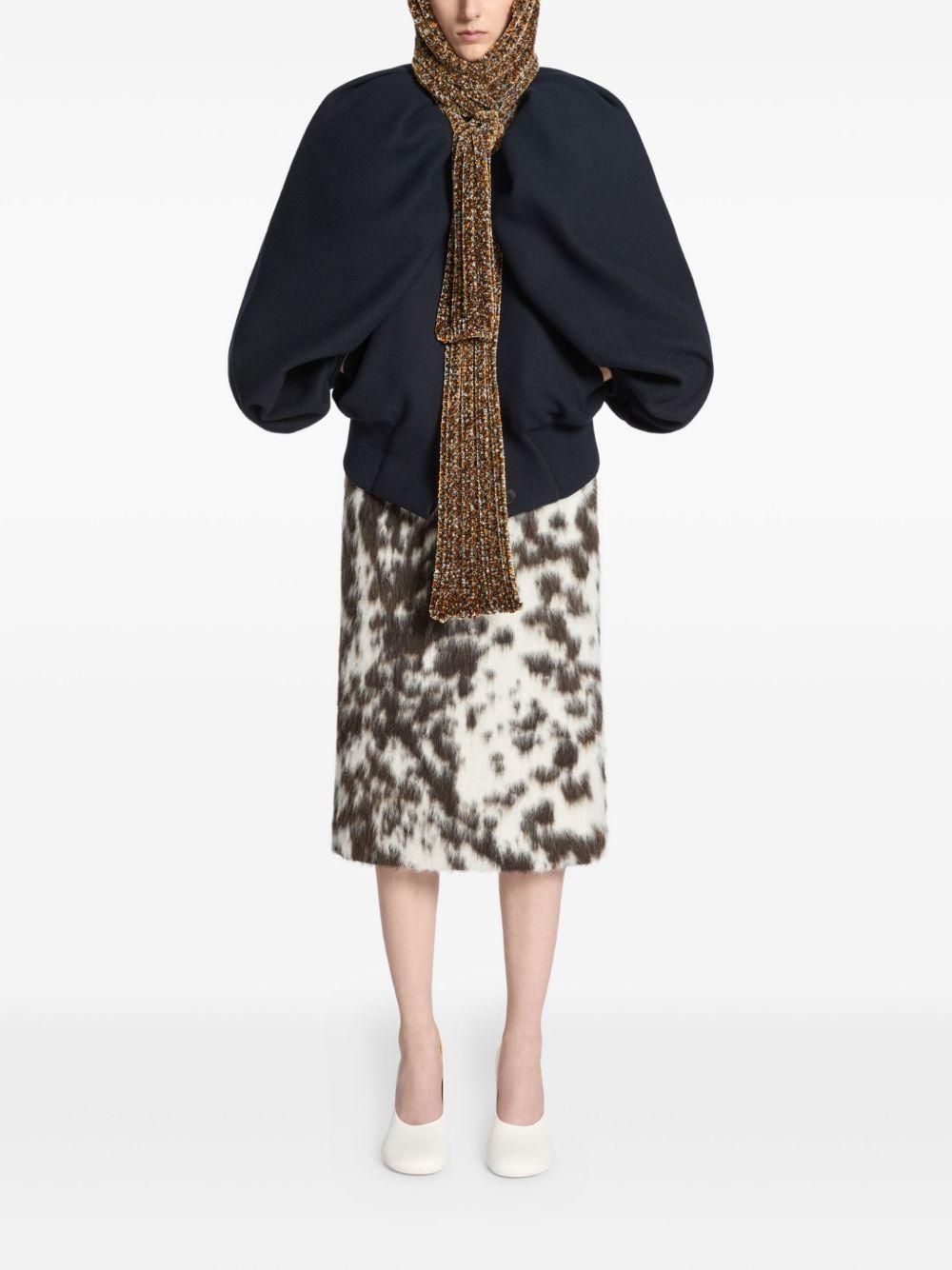 cowhide-print midi skirt Product Image