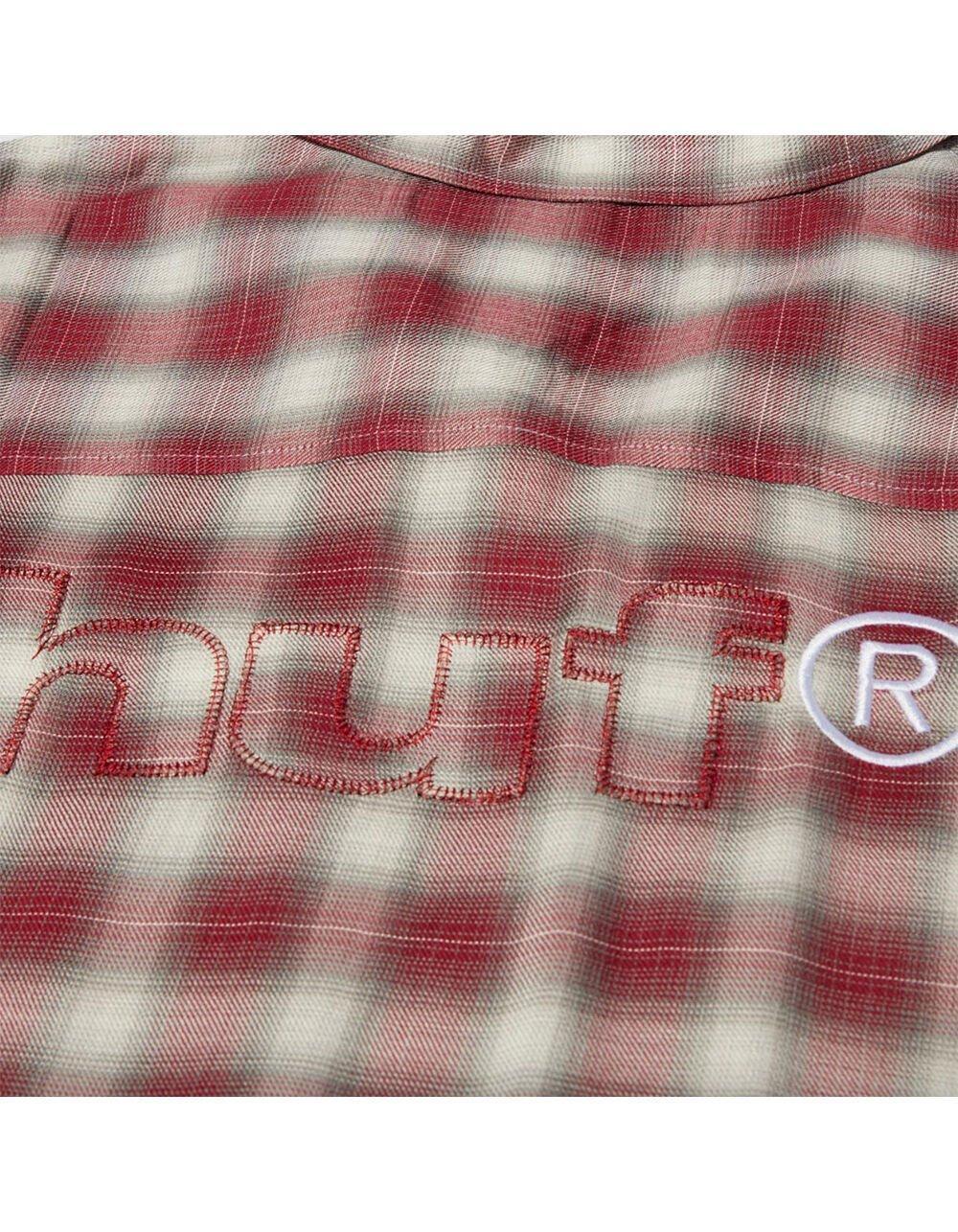 HUF Ombre Mens Button Up Shirt - BLACK Product Image