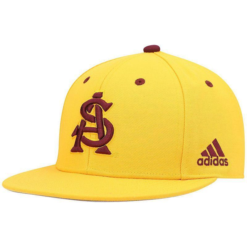 Mens adidas Gold Arizona State Sun Devils Team On-Field Baseball Fitted Hat Product Image