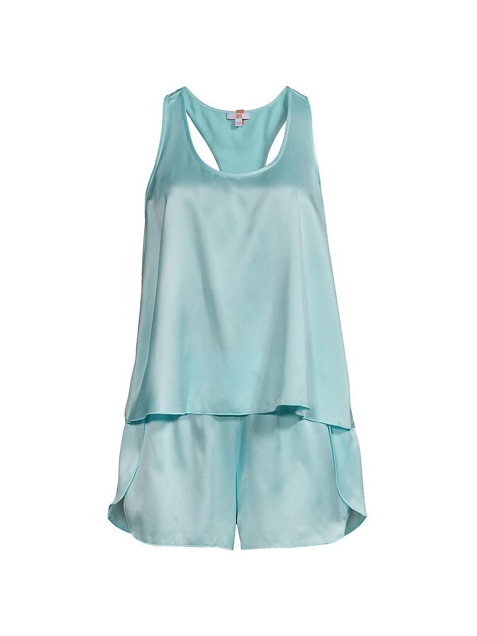 Womens Washable Silk Tulip-Back Pajama Set Product Image