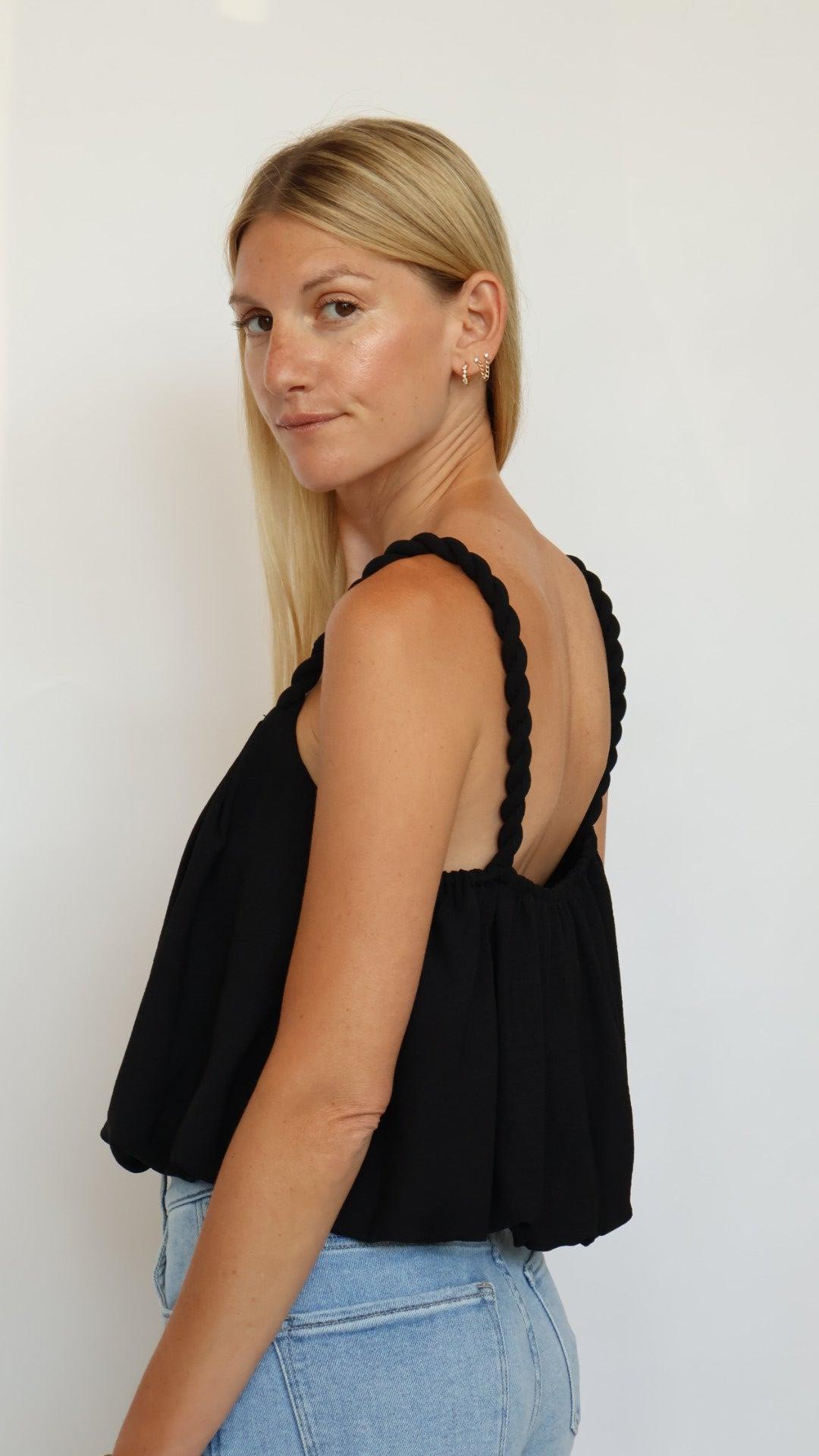 Bubble Braided Strap Top Product Image