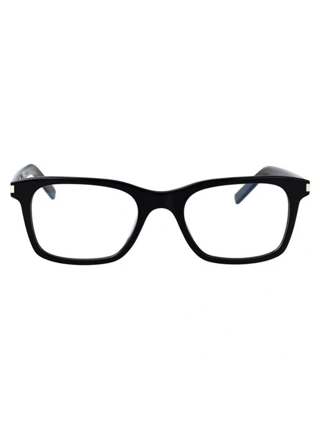 SAINT LAURENT Sl 718 Slim Glasses In Black-black-transparent Product Image